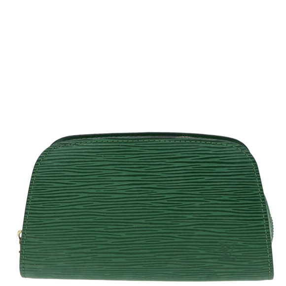 LOUIS VUITTON Epi Dauphine PM Cosmetic Pouch Green M48444 LV Auth 92025 - Picture 13 of 16